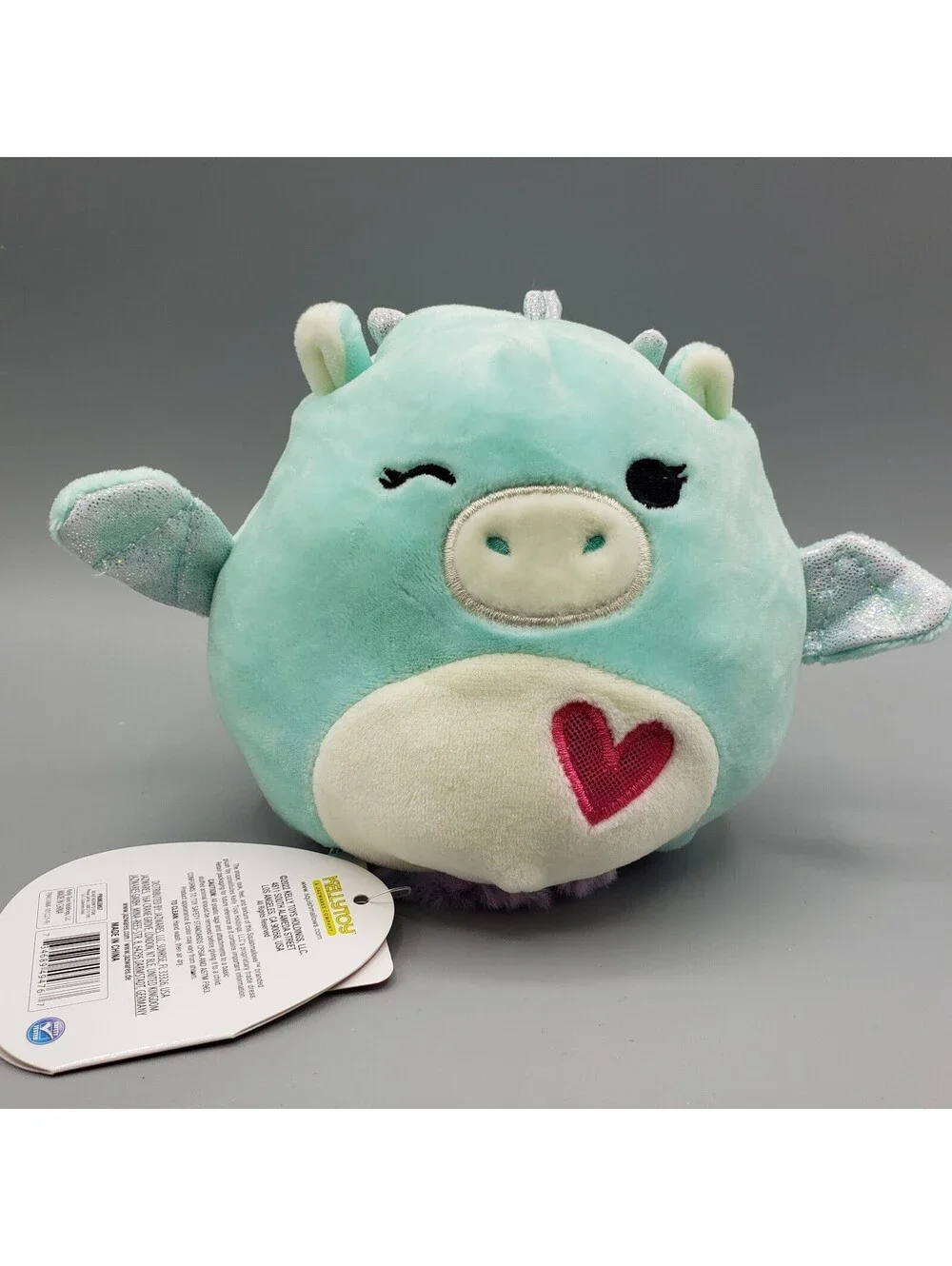 Squishmallows Flip a Mallow Palasha Dragon Fay Fox Valentine Plush NWT 2021 5
